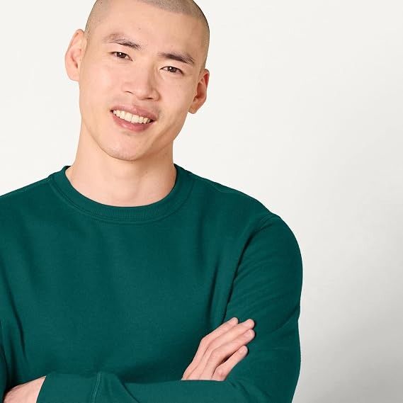 Immagine di Green Crew Neck Sweatshirt 4